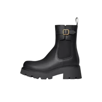CELINE Triomphe Short Chelsea Boots Women's Black
