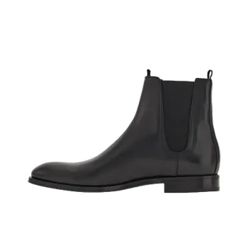 FERRAGAMO Leather Almond-toe Boot