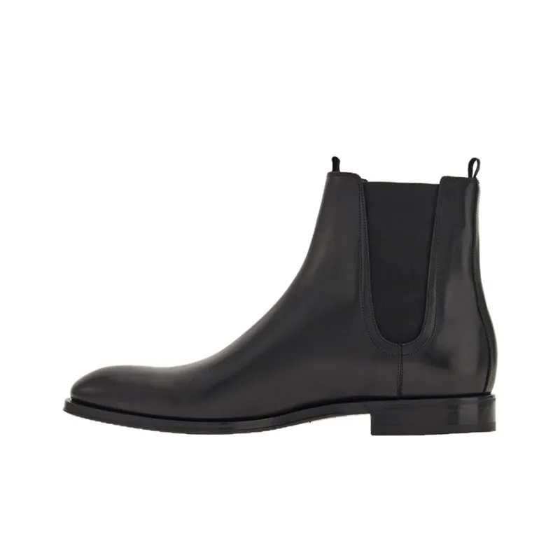 FERRAGAMO Leather Almond-toe Boot-0