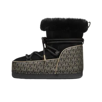 MICHAEL KORS Zelda Metallic Logo Snow Boots Women's