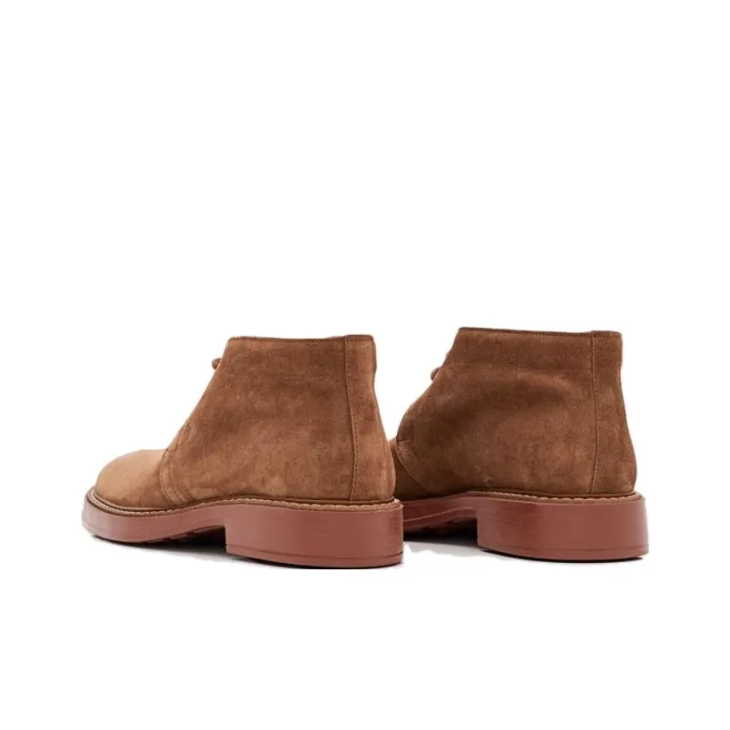 TOD'S Desert Round Toe Lace Up Boots-3