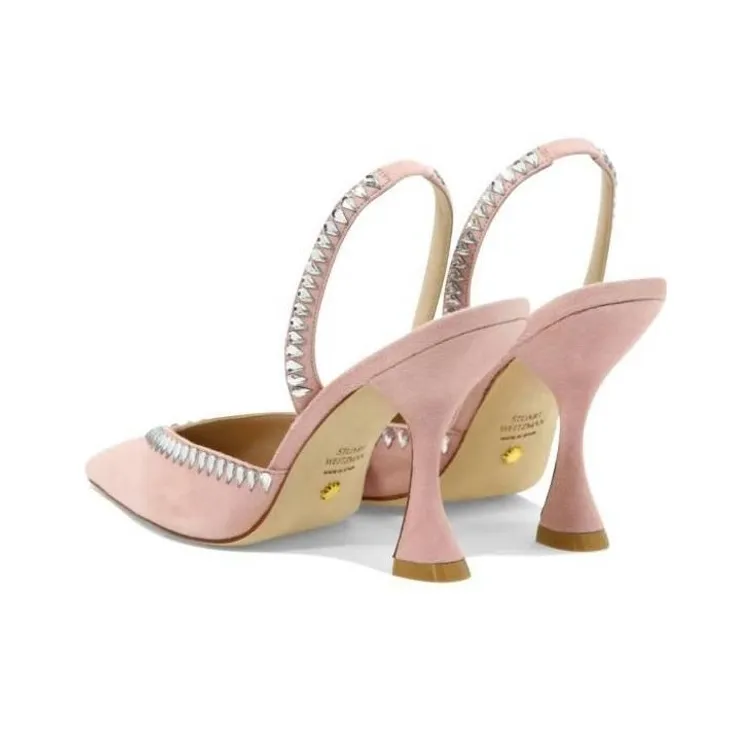 stuart weitzman XCurve 100mm Singback Pumps-4