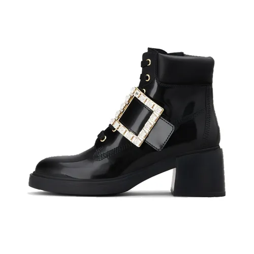 Roger Vivier Viv' Rangers Ankle Boots Women's Black