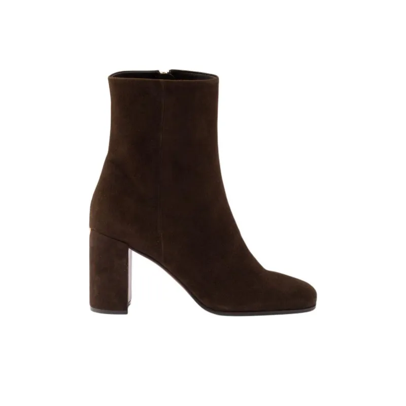 PRADA Ankle Boots 8.5cm Women's Brown-1
