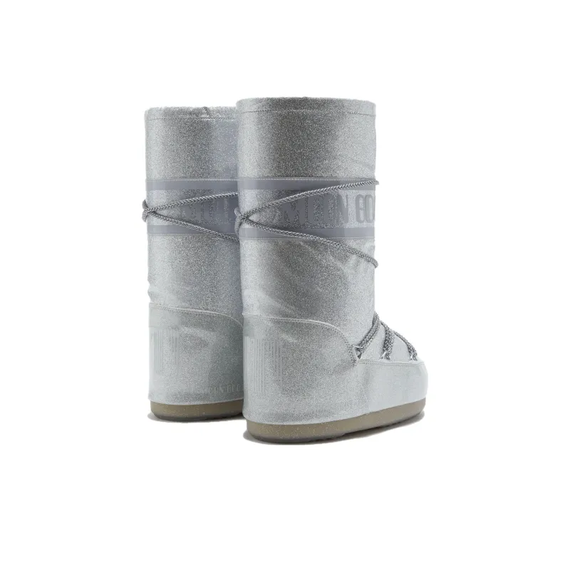 Moon Boot Icon Glitter Boot Silver-3