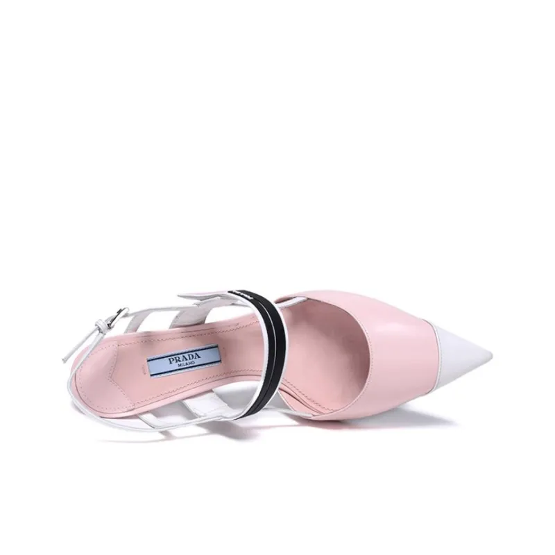 PRADA High Heels Women's Pink White-4