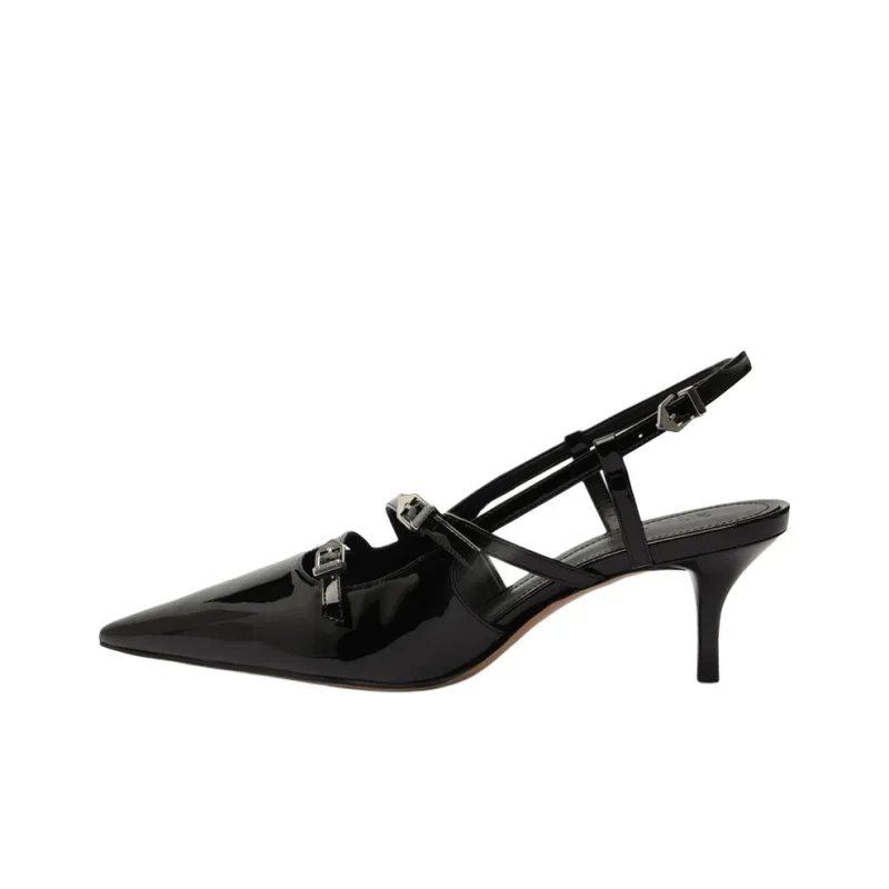 Schutz Stacy Slim Heel High Heels 6.3cm Women's Black-0