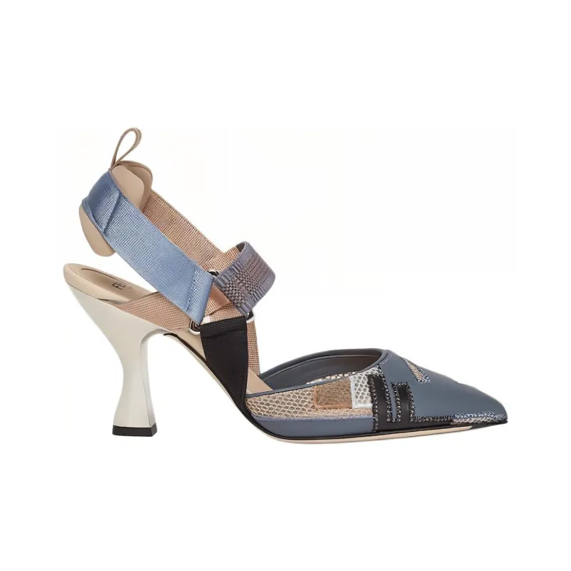 FENDI Colibrì 85mm Panelled Pumps-1