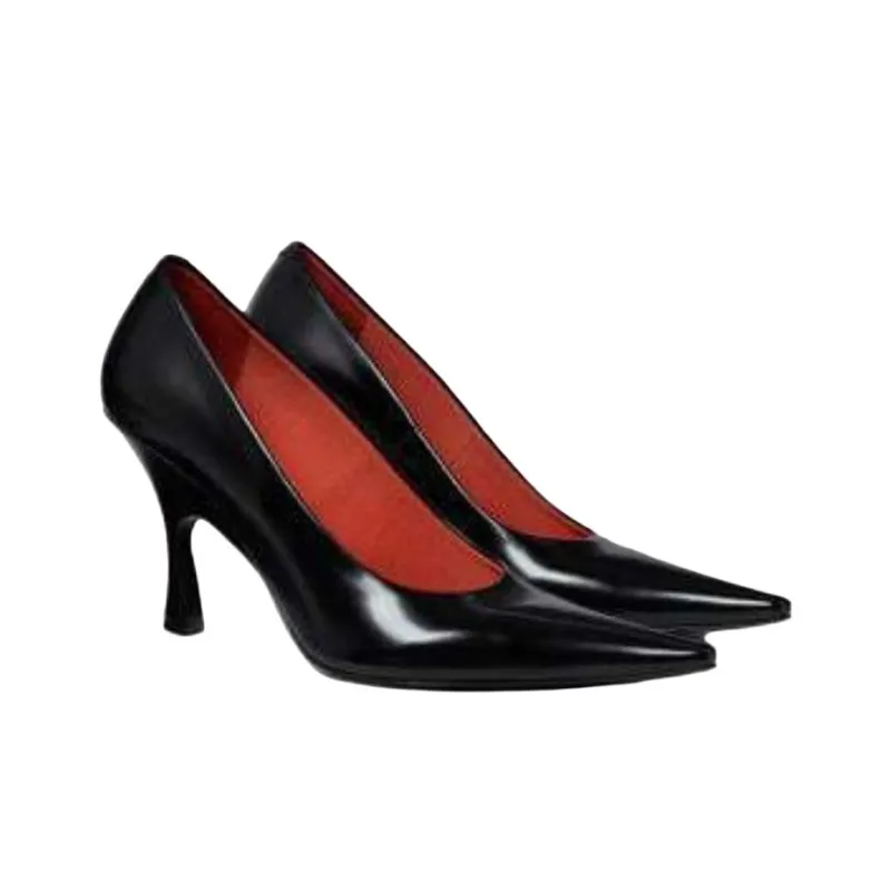 Stella McCartney Elsa Spool Heel High Heels 8.5cm Women's Black-2