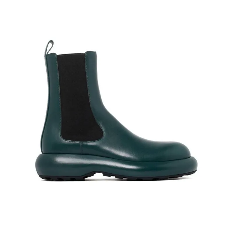 JIL SANDER Leather Ankle Boots-1