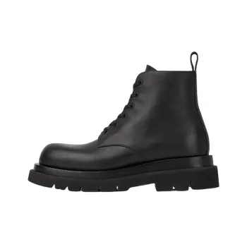Bottega Veneta Lug Ankle Boots 5.5cm Men's Black