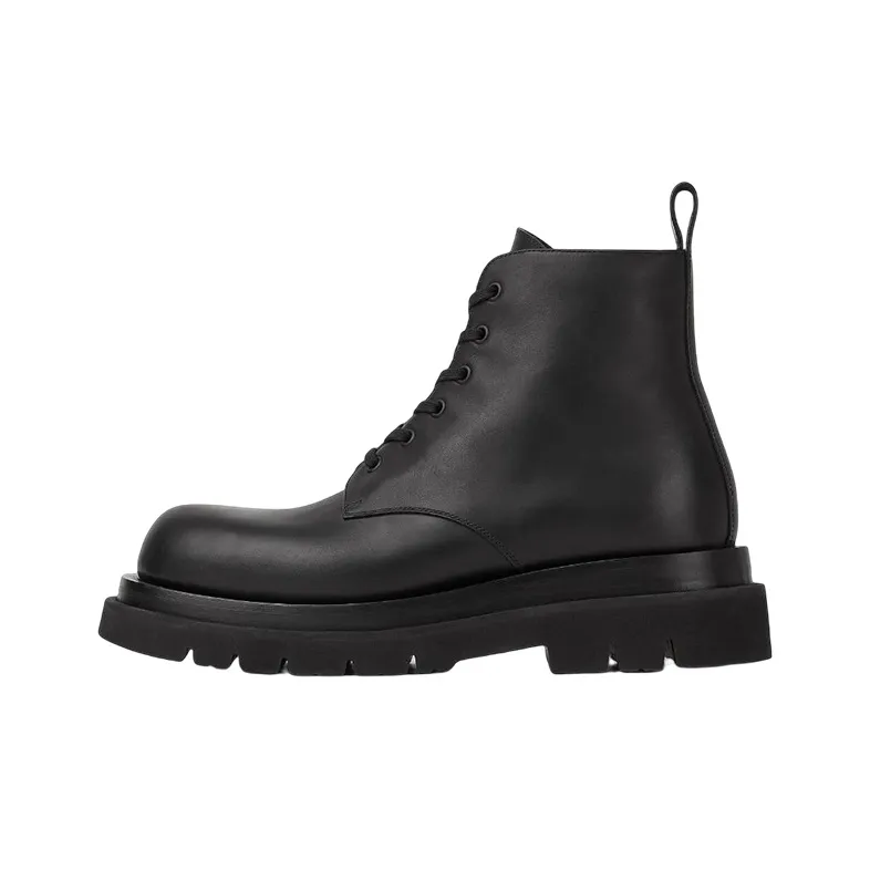 Bottega Veneta Lug Ankle Boots 5.5cm Men's Black-0