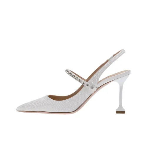 MIU MIU Satin Sling-back 105mm Pumps