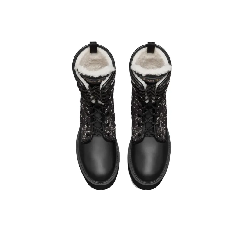 DIOR D Major Ankle Boots Women's Black-4