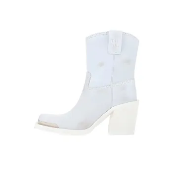 MIU MIU Ankle Boots 8cm Women's White