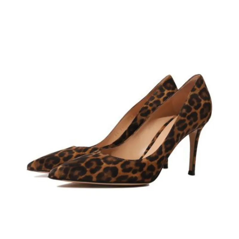 GIANVITO ROSSI Gianvito Leopard Print Pumps-4