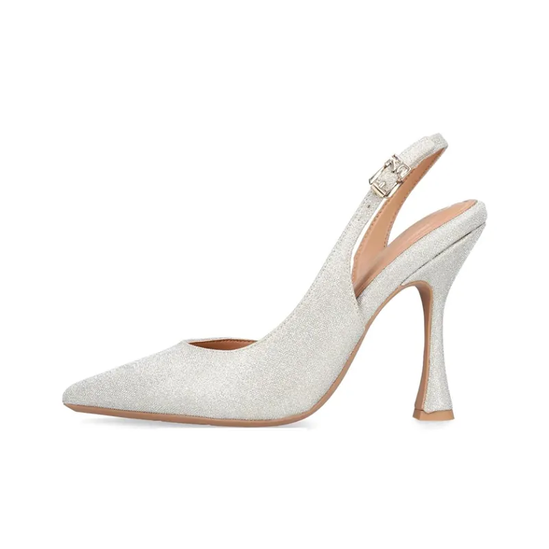 Kurt Geiger London Slim Heel High Heels 10.5cm Women's Silver-0
