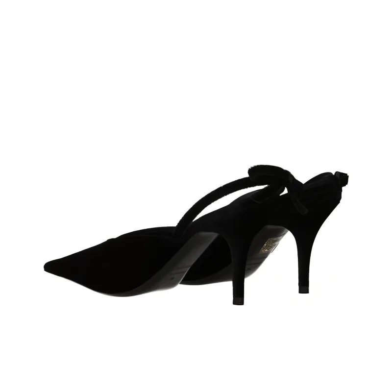 Balenciaga Wrap-toe Slippers Women's Black-3