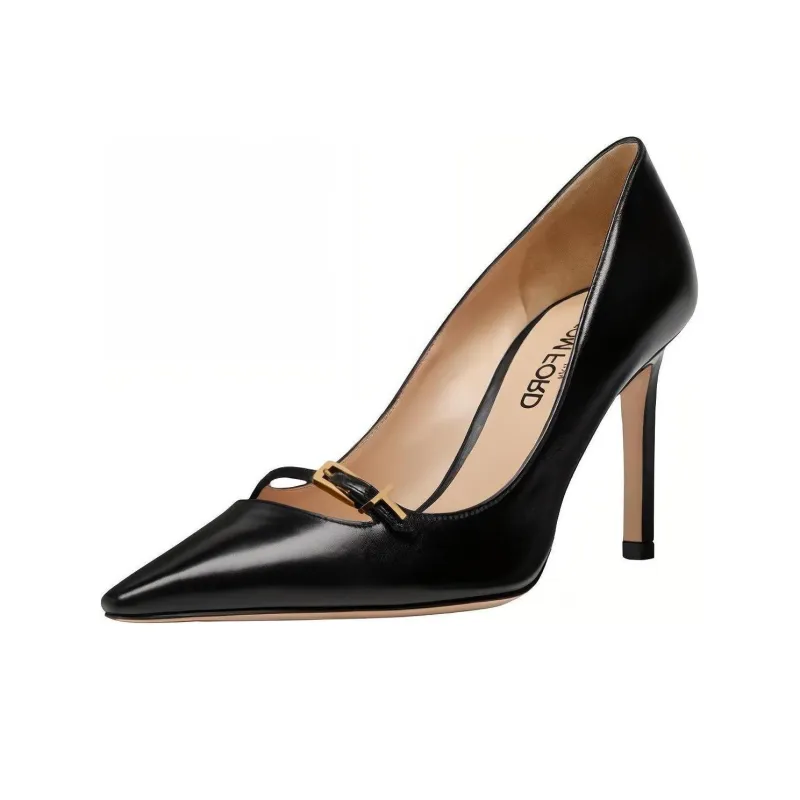 TOM FORD Angelina 85mm Crocodile-effect Pumps-4