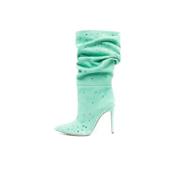 Paris Texas Holly Crystal-embellished Boots