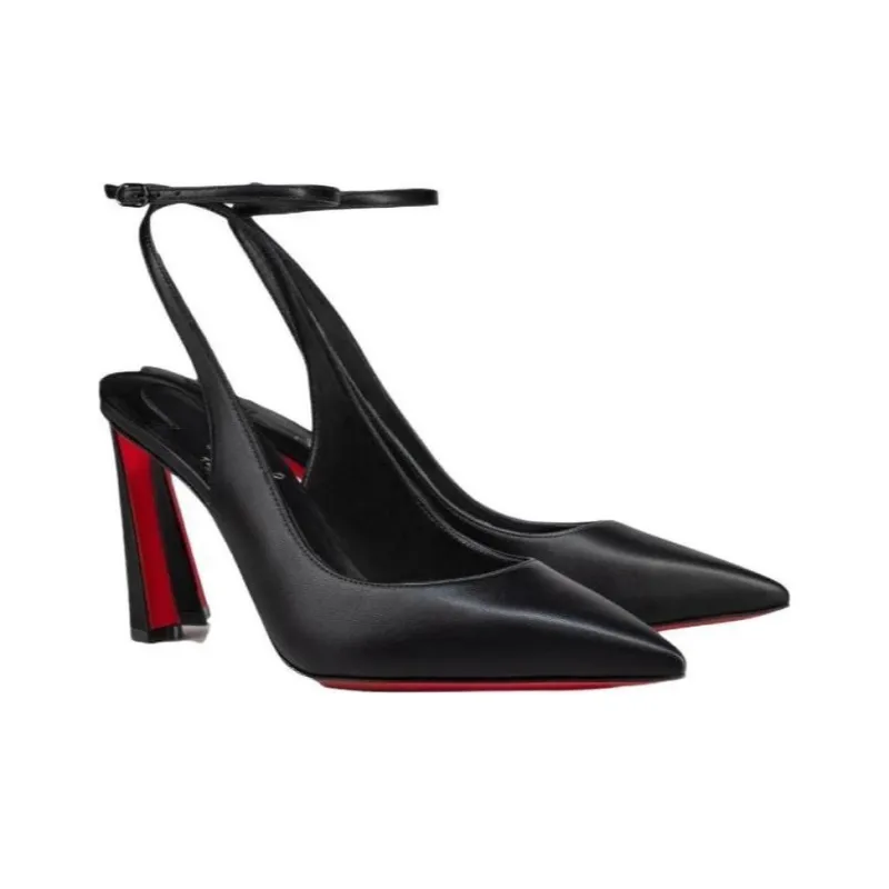 CL Slim Heel High Heels 8.5cm Women's Black-3