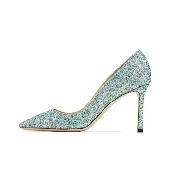 Jimmy Choo ROMY 85 Slim Heel High Heels · 8.5cm Women's Green