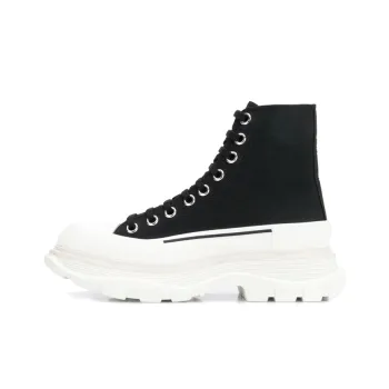 Alexander McQueen Tread Slick Boots 'Black White' Women's