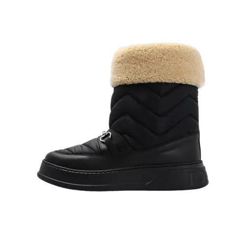 GUCCI Horsebit Ankle Boots Men's Black