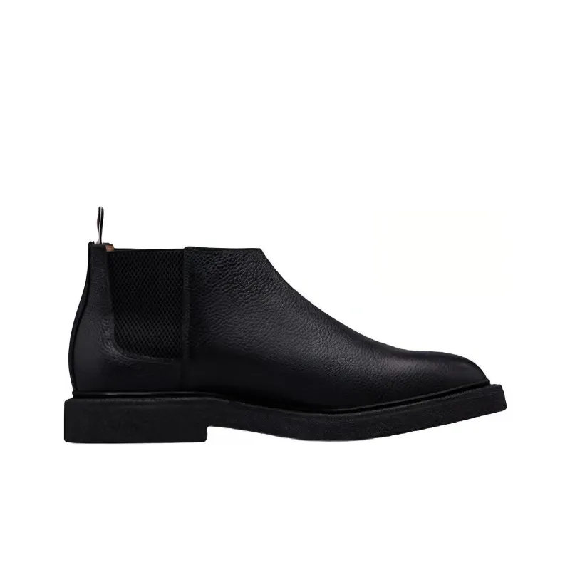 THOM BROWNE Almond Toe Chelsea Boots-1