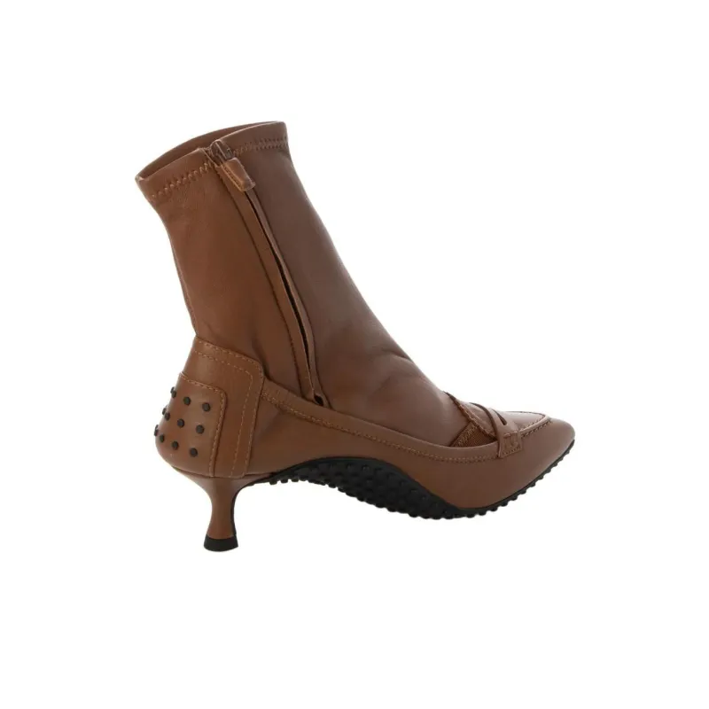 TOD'S Ankle Boots 5cm Women's Brown-1