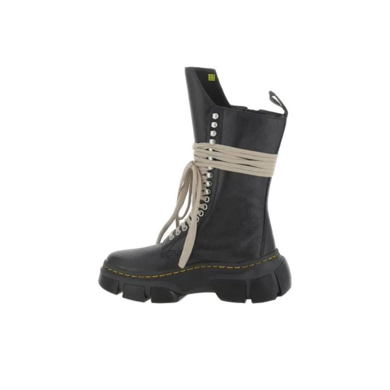 DR. MARTENS x RICK OWENS/RO Short Martin Boot Women's Black-0