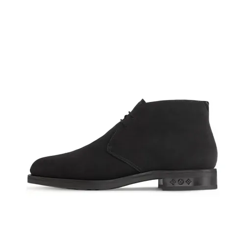LOUIS VUITTON Vendome Ankle Boots Men's Black