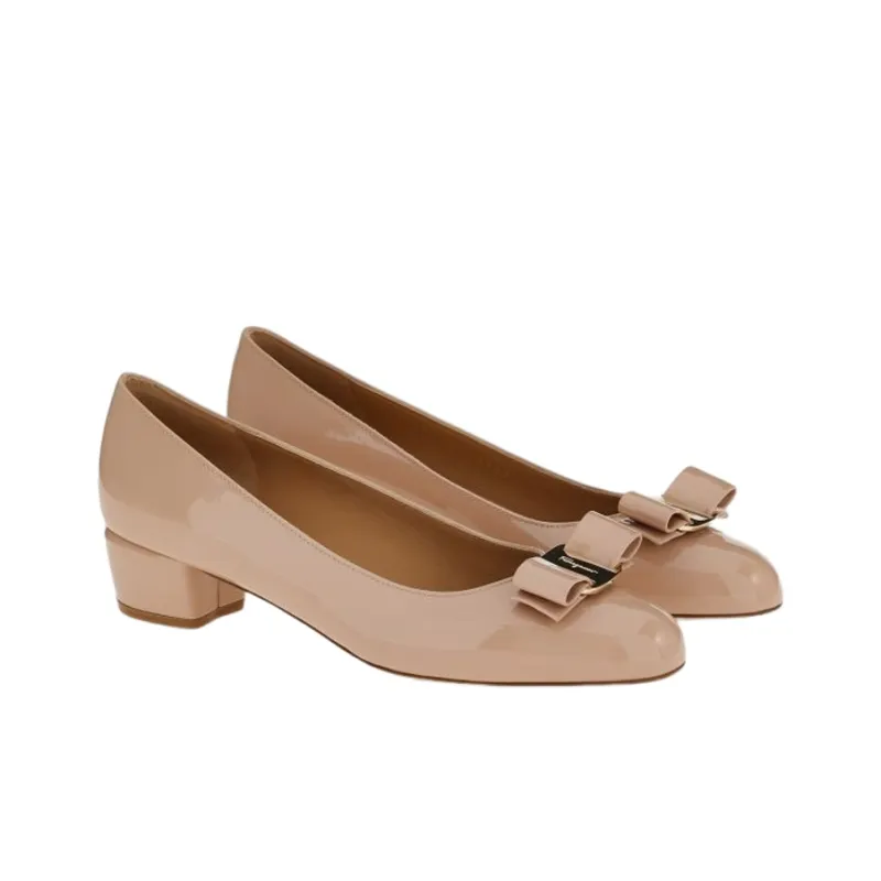 FERRAGAMO 35mm Vara Bow-detail Pumps-2