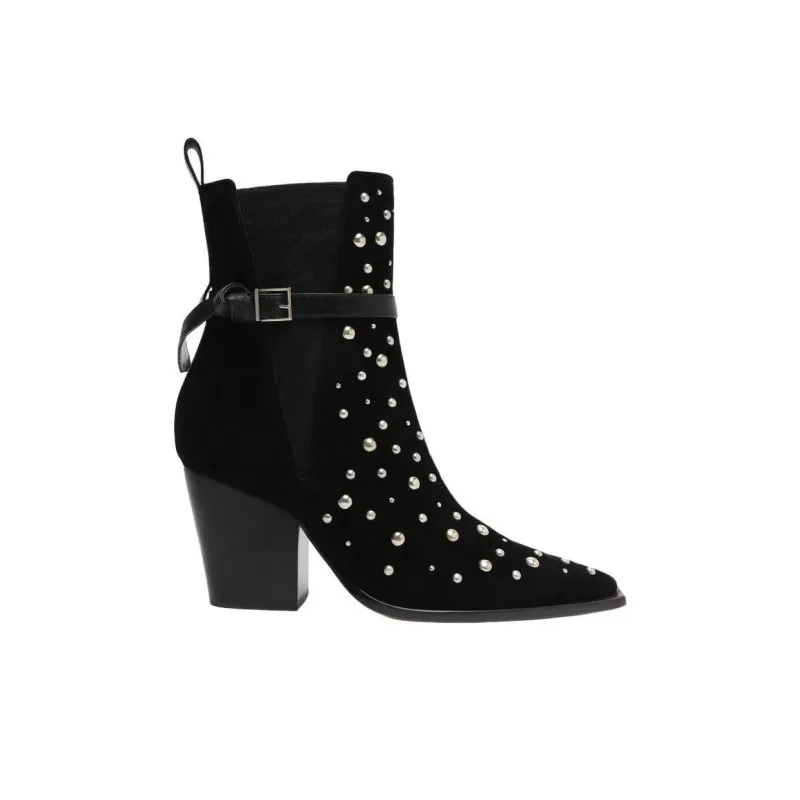 Schutz Kelsey Chelsea Boots 8.3cm Women's Black-1