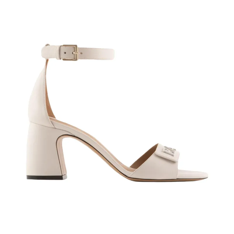 EMPORIO ARMANI 75mm Logo-plaque Leather Sandals-1