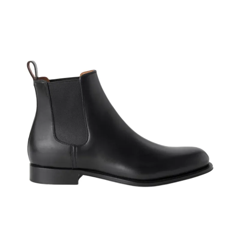 Loro Piana Rory Walk Short Chelsea Boots Men's Black-1