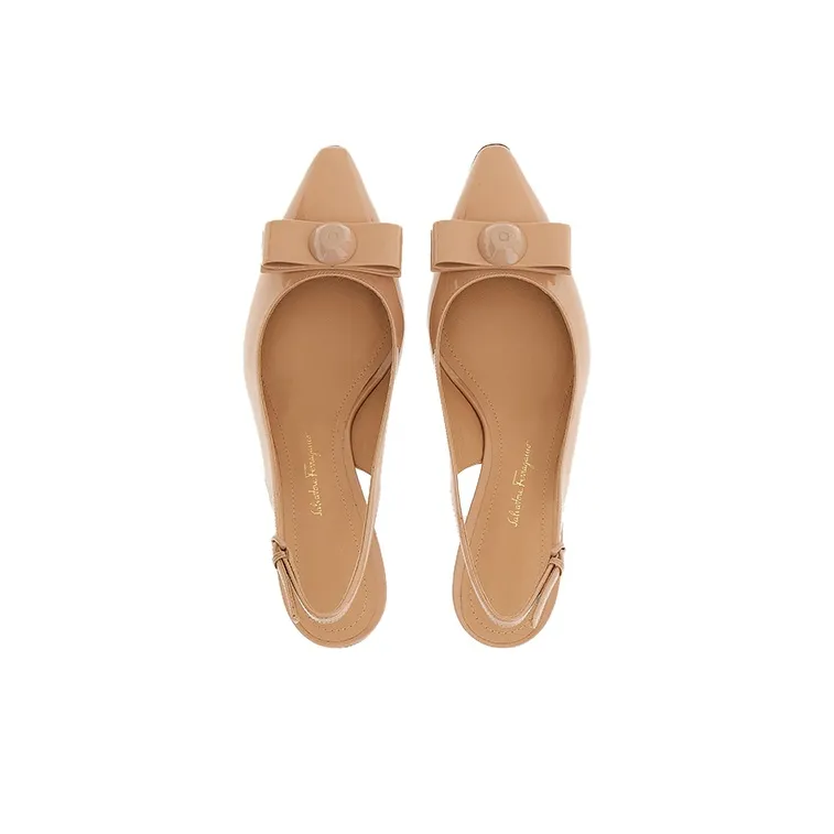 FERRAGAMO Slim Heel High Heels 5.5cm Women's Pink-3