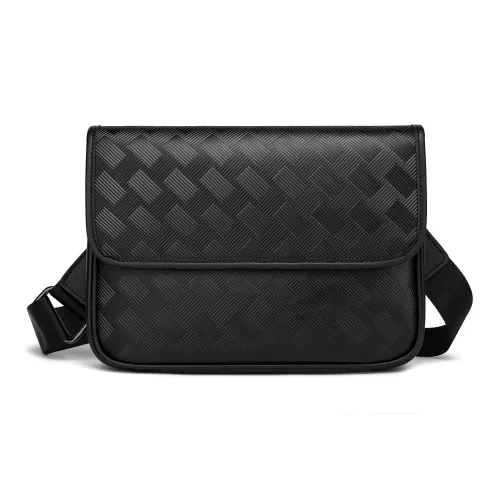 FAIRWHALE Cow Leather Shoulder Bag Crossbody Bag Regular Unisex Black