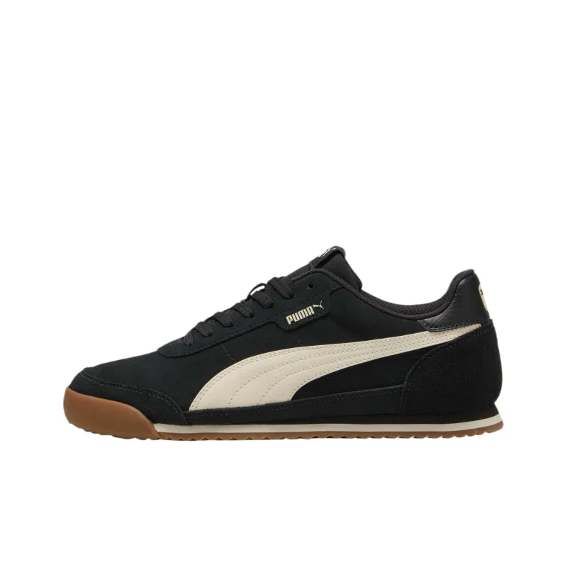 PUMA Turino 2 Slip Resistant Low Top Skateboard Shoes Unisex Black White-0