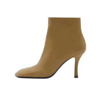 Burberry Baby Ankle Boots 8.5cm Women's Taupe Gray