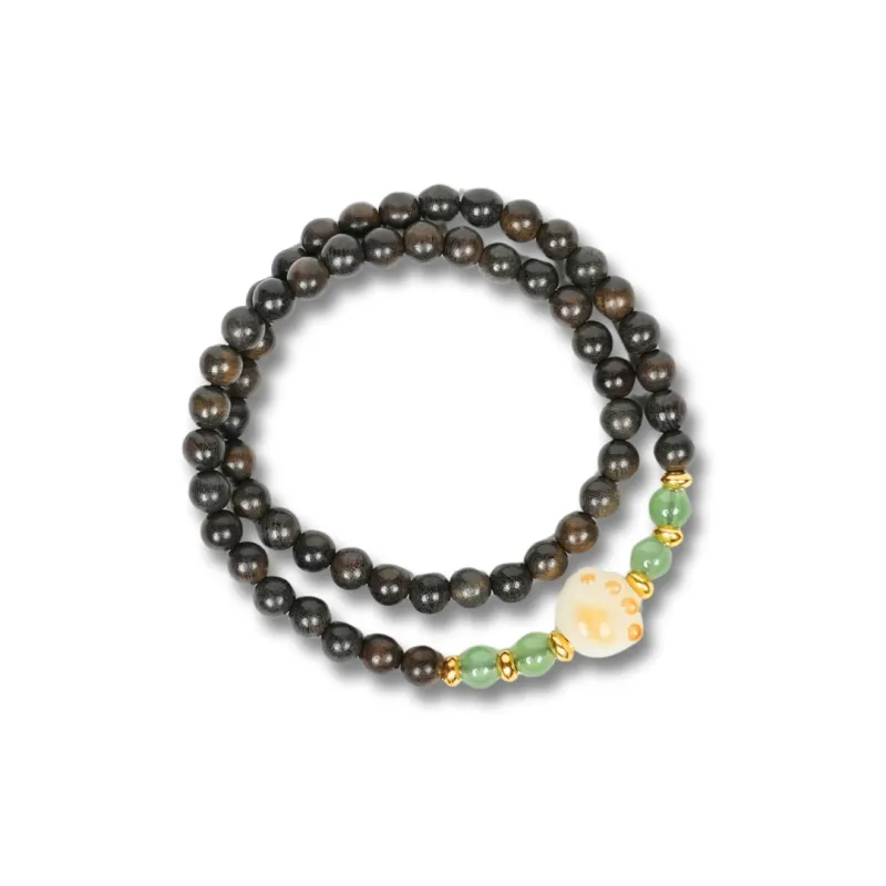 TIANTAISHAN Ebony Wooden Bracelets Unisex-6