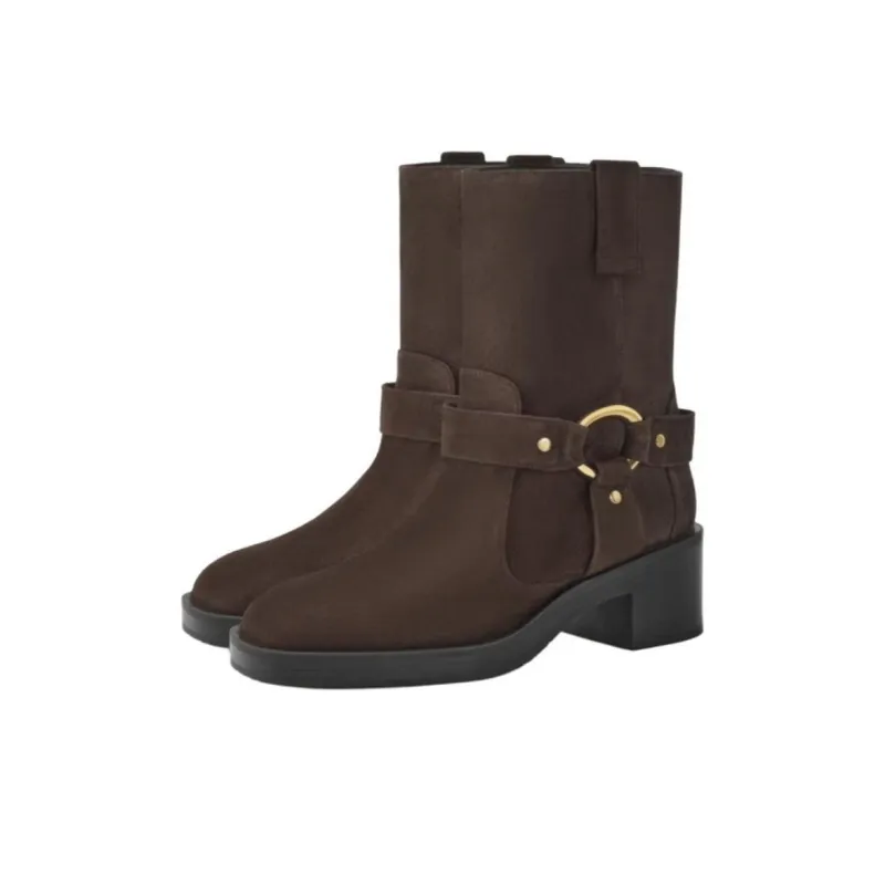Stuart Weitzman/SW Jax Bootie Ankle Boots 5.5cm Women's Umber-2