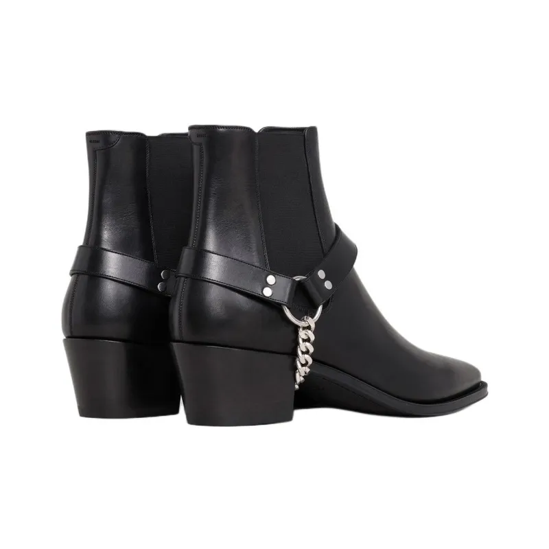 CELINE Camargue Chelsea Boots 6cm Men's Black-3