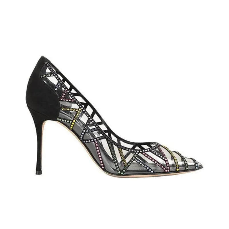 SERGIO ROSSI Godiva High Heels 9cm Women's Black-1