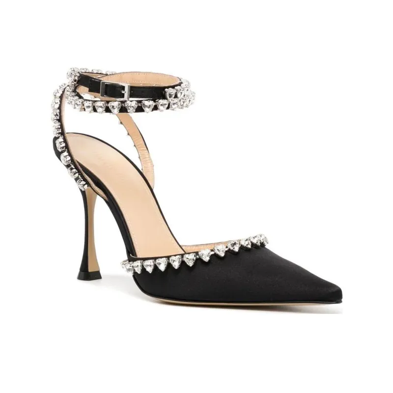 MACH & MACH Crystal-embellished 90mm Pumps-2