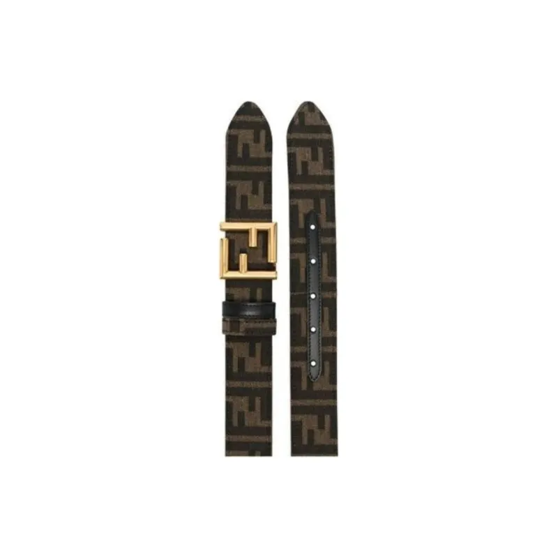 FENDI Ff Jacquard Buckle Belt-3