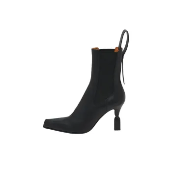 Alexander McQueen Swivel Short Chelsea Boots 9cm Women's Black
