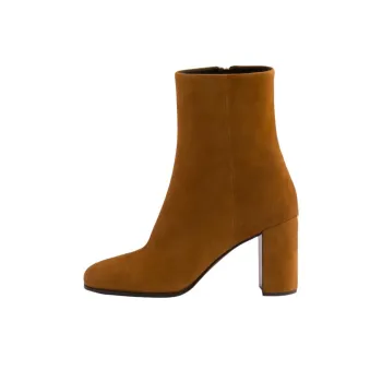 PRADA Ankle Boots 8.5cm Women's Yellow Brown