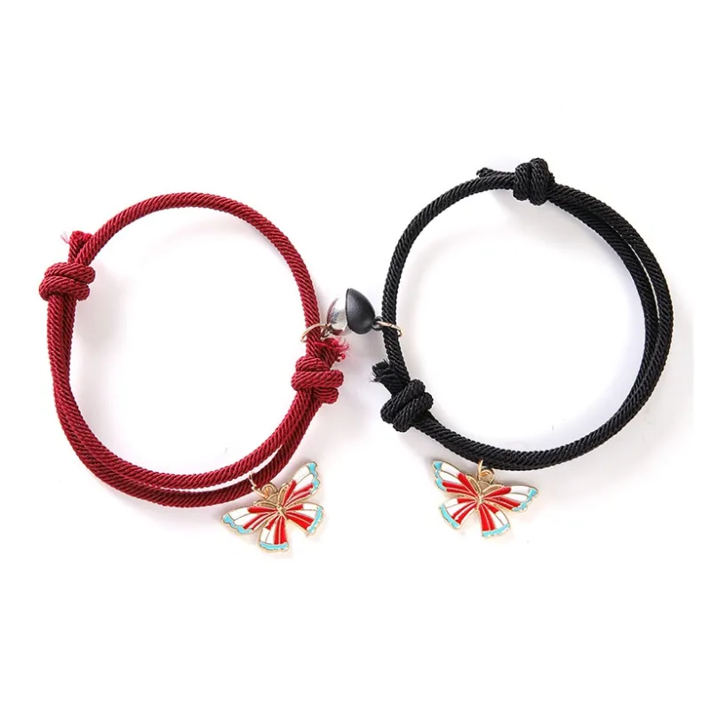 KAiLA Alloy Bracelets Unisex Red Black Box-0