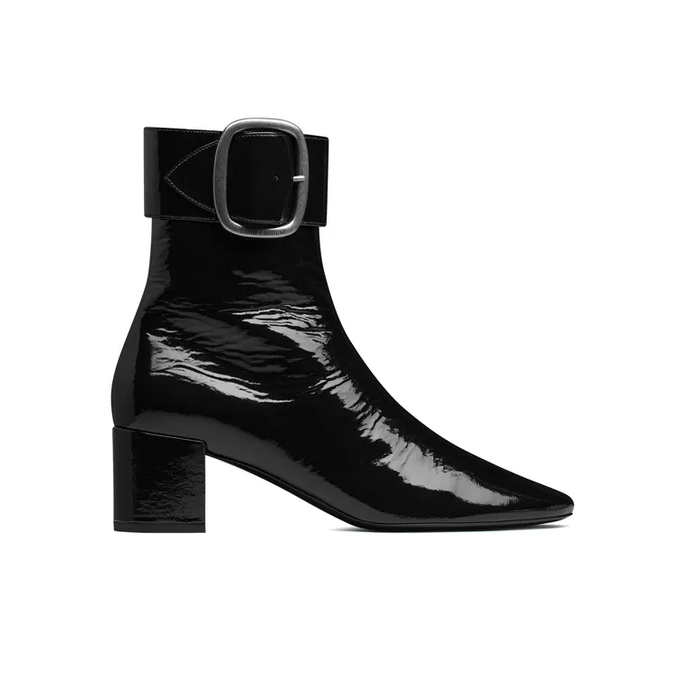 SAINT LAURENT Joplin Ankle Boots Women's Black-1